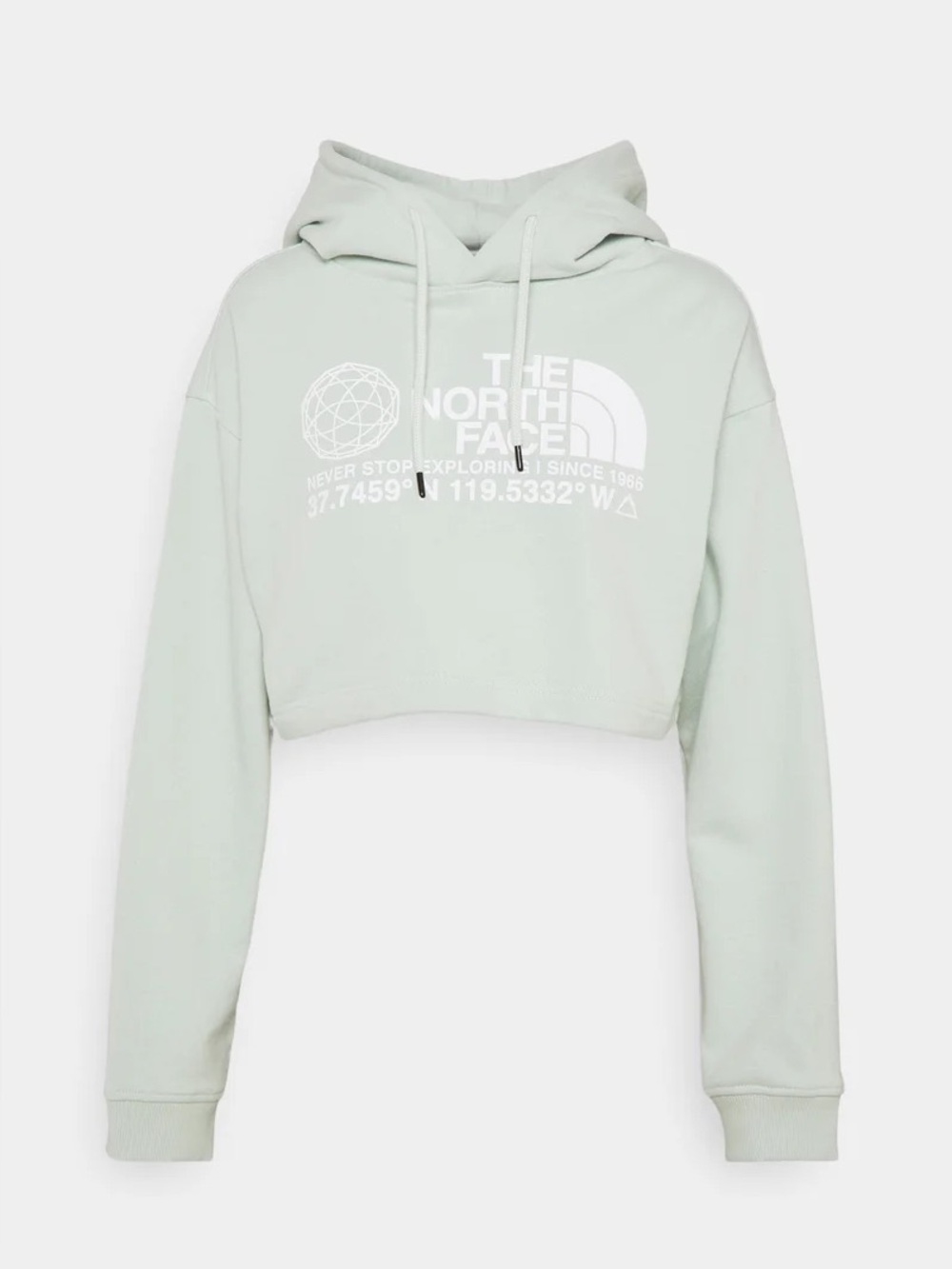 North Face Coordinates Crop Drop Pullover Hoodie Sz S